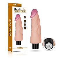 Реалистичный вибратор REAL SOFTEE 18 см