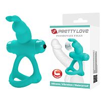Виброкольцо на пенис и мошонку Pretty Love Figgy