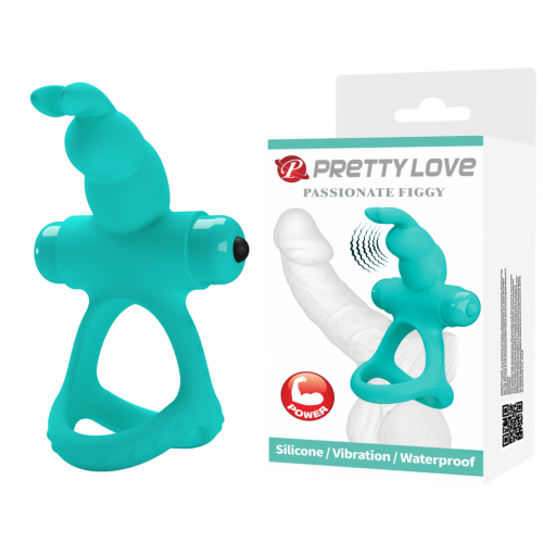Виброкольцо на пенис и мошонку Pretty Love Figgy Виброкольцо на пенис и мошонку Pretty Love Figgy