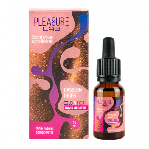 Жидкий вибратор с афродизиаком Pleasure Lab Passion Drips Cold n Hot 15 мл