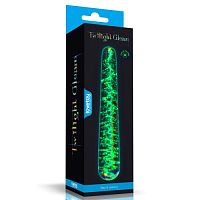 Светящийся стеклянный фаллоимитатор Twilight Gleam 16 см