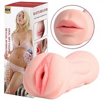 Мастурбатор вагина и ротик с зубками Vagina-Oral sex with teeth