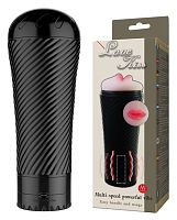 Мастурбатор ротик в колбе с вибрацией Pink Lips Baile