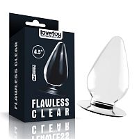 Большая анальная пробка Lovetoy Flawless Clear Anal Plug