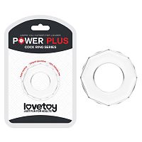 Эрекционное кольцо Прозрачное POWER PLUS (1шт)