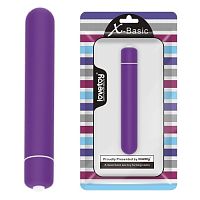 Мини-вибратор X-Basic Bullet Lovetoy с 10 режимами фиолетовый