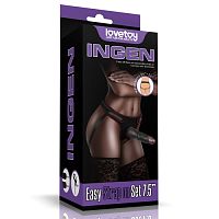 Трусики с  реалистик страпоном 19 см INGEN 