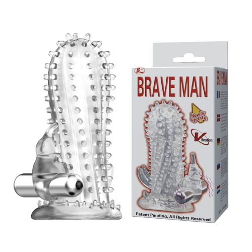 Вибронасадка с стимуляцией клитора Baile Brave man Вибронасадка с стимуляцией клитора Baile Brave man