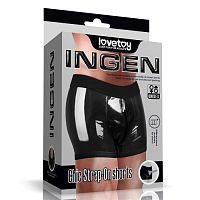 Шорты для страпона INGEN чёрные L/XL